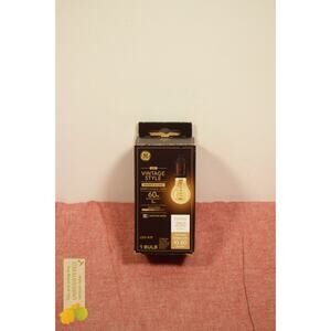 GE 60W A19 Vintage Style Light Bulb Amber